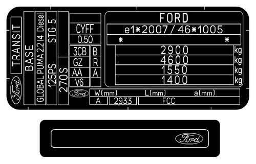 Ford transit custom vin - ford,