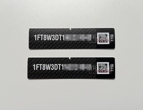 Ford dash data - decal, permanent